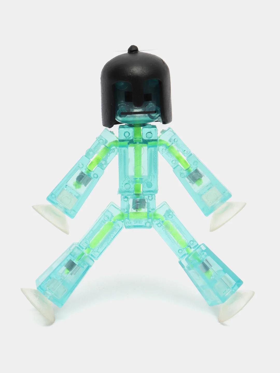 Голубой фигурки игрушки Stikbot / Фигурка Стикбот, StikBot красный с шлемами и головными уборами