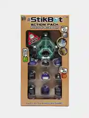 Голубой фигурки игрушки Stikbot / Фигурка Стикбот, StikBot красный с шлемами и головными уборами