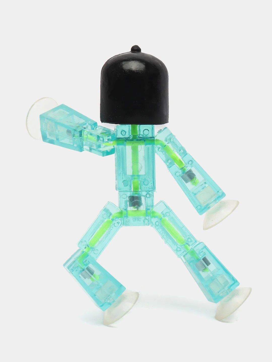 Голубой фигурки игрушки Stikbot / Фигурка Стикбот, StikBot красный с шлемами и головными уборами