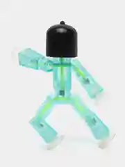 Голубой фигурки игрушки Stikbot / Фигурка Стикбот, StikBot красный с шлемами и головными уборами