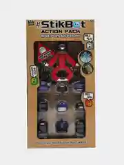 Алый фигурки игрушки Stikbot / Фигурка Стикбот, StikBot красный с шлемами и головными уборами