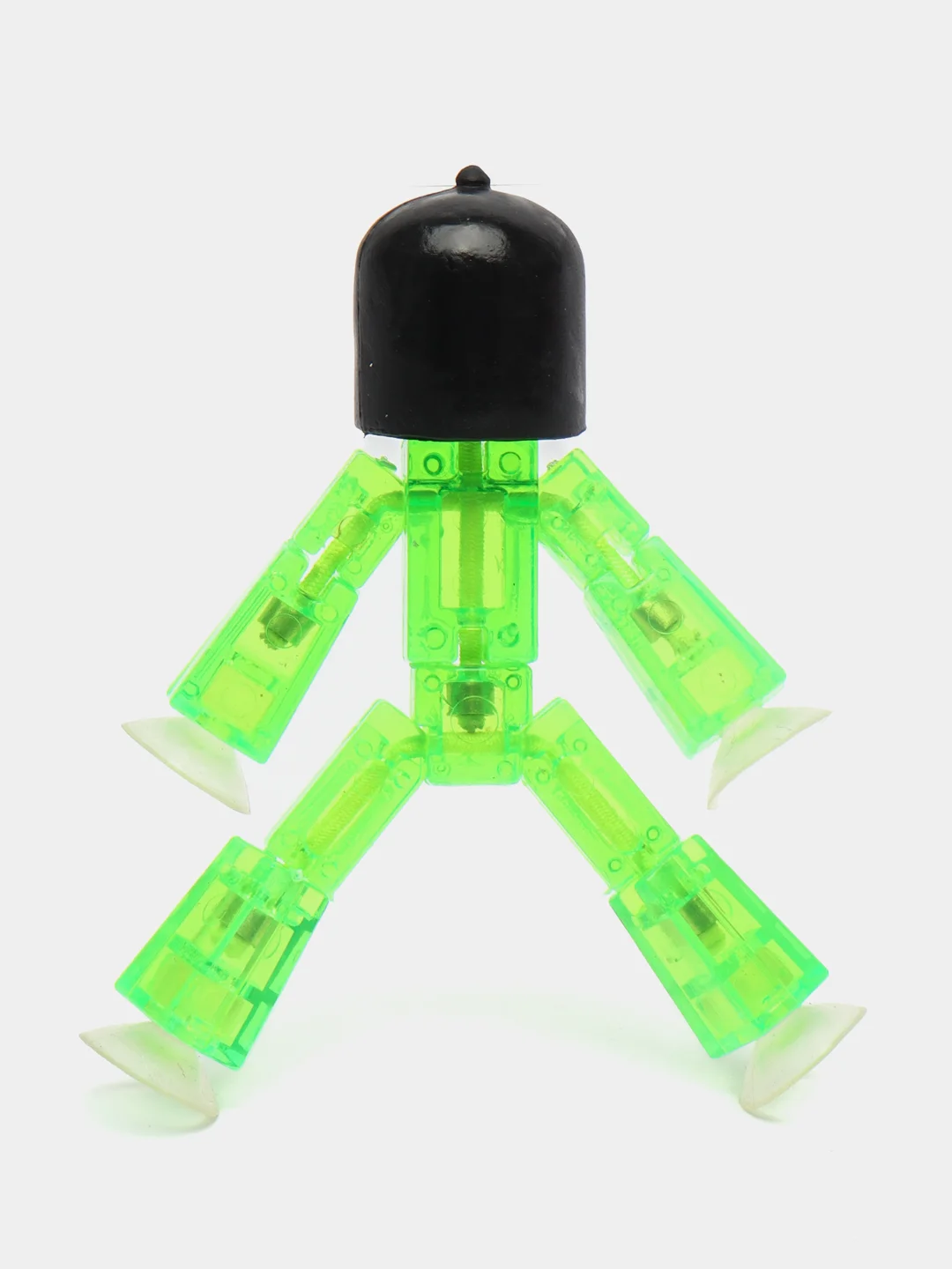 Зеленый фигурки игрушки Stikbot / Фигурка Стикбот, StikBot красный с шлемами и головными уборами