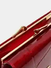 Красный женский кошелек из натуральной кожи