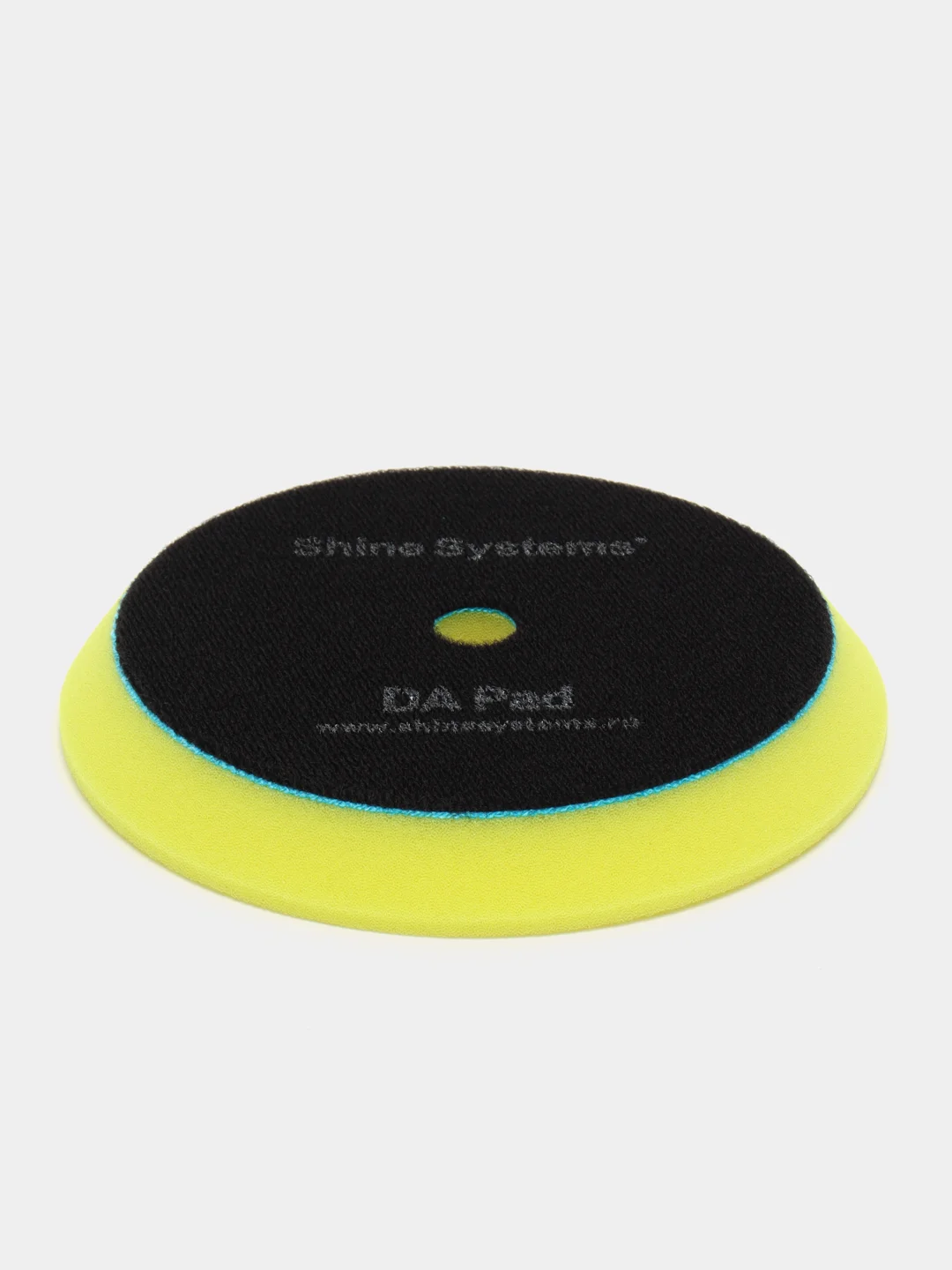Желтый полировальный круг твердый лиловый Shine Systems DA Foam Pad Purple 130 мм