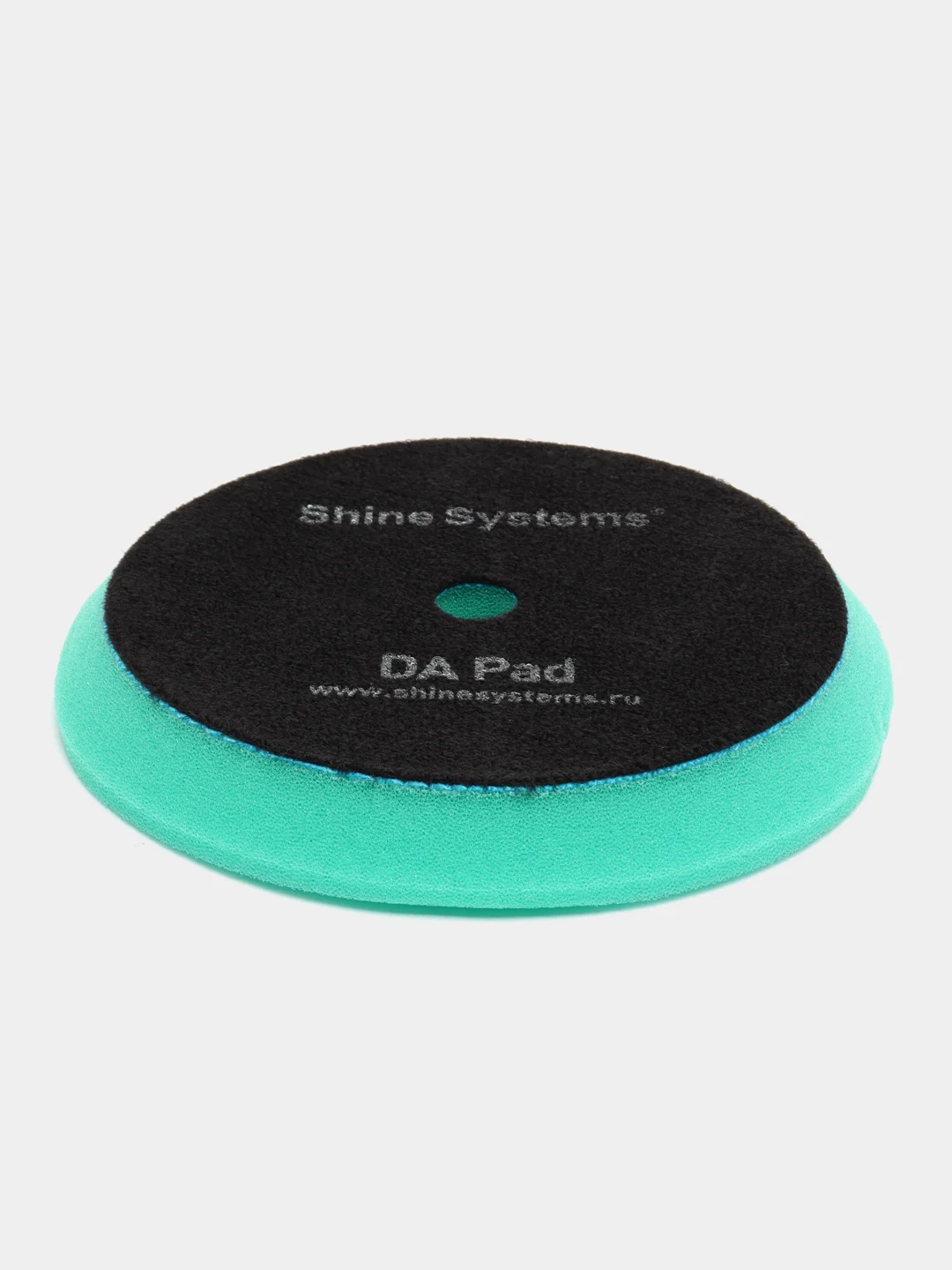 Зеленый полировальный круг твердый лиловый Shine Systems DA Foam Pad Purple 130 мм