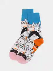 Носки женские с животными / носки с кошками / яркие красочные носки