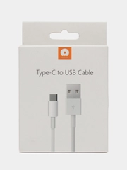 Зарядный кабель USB Type-C, 1 метр, Белый - для всех устройств с USB
