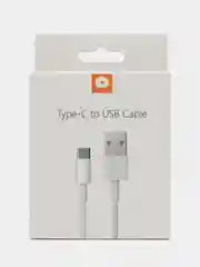 Зарядный кабель USB Type-C, 1 метр, Белый - для всех устройств с USB