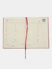 Зеленый ежедневник недатированный, планер на год, месяц (планинг), записная книжка, блокнот