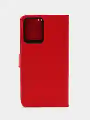 Красный чехол книжка для Xiaomi Redmi Note 12 5G, кожаный PU