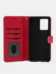 Темно-синий чехол книжка для Xiaomi Redmi Note 12 Pro+ 5G, кожаный PU