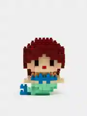 Коричневый детский 3D конструктор, игрушка развивающая, Hello Kitty, Kuromi, Пикачу, фигурки из аниме