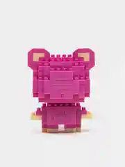 Кораллово-розовый детский 3D конструктор, игрушка развивающая, Hello Kitty, Kuromi, Пикачу, фигурки из аниме