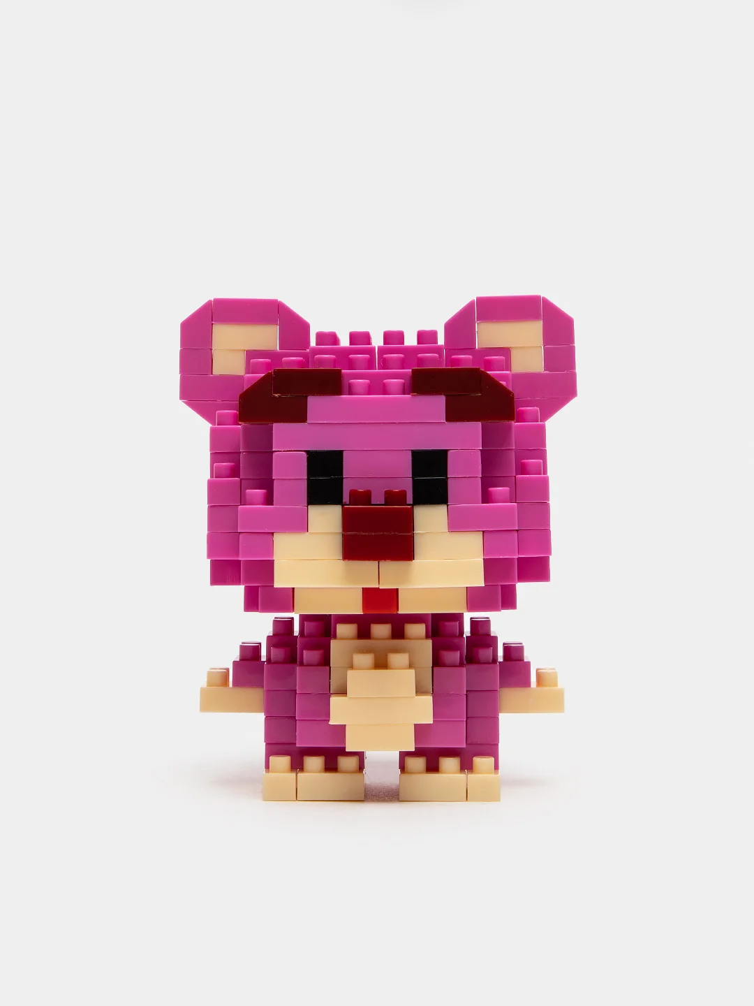 Кораллово-розовый детский 3D конструктор, игрушка развивающая, Hello Kitty, Kuromi, Пикачу, фигурки из аниме