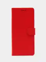 Красный чехол книжка для Xiaomi Redmi 13C 4G, кожаный PU