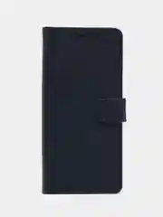 Темно-синий чехол книжка для Xiaomi Redmi 13C 4G, кожаный PU