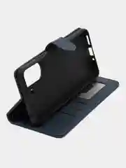 Темно-синий чехол книжка для Xiaomi Redmi 13C 4G, кожаный PU