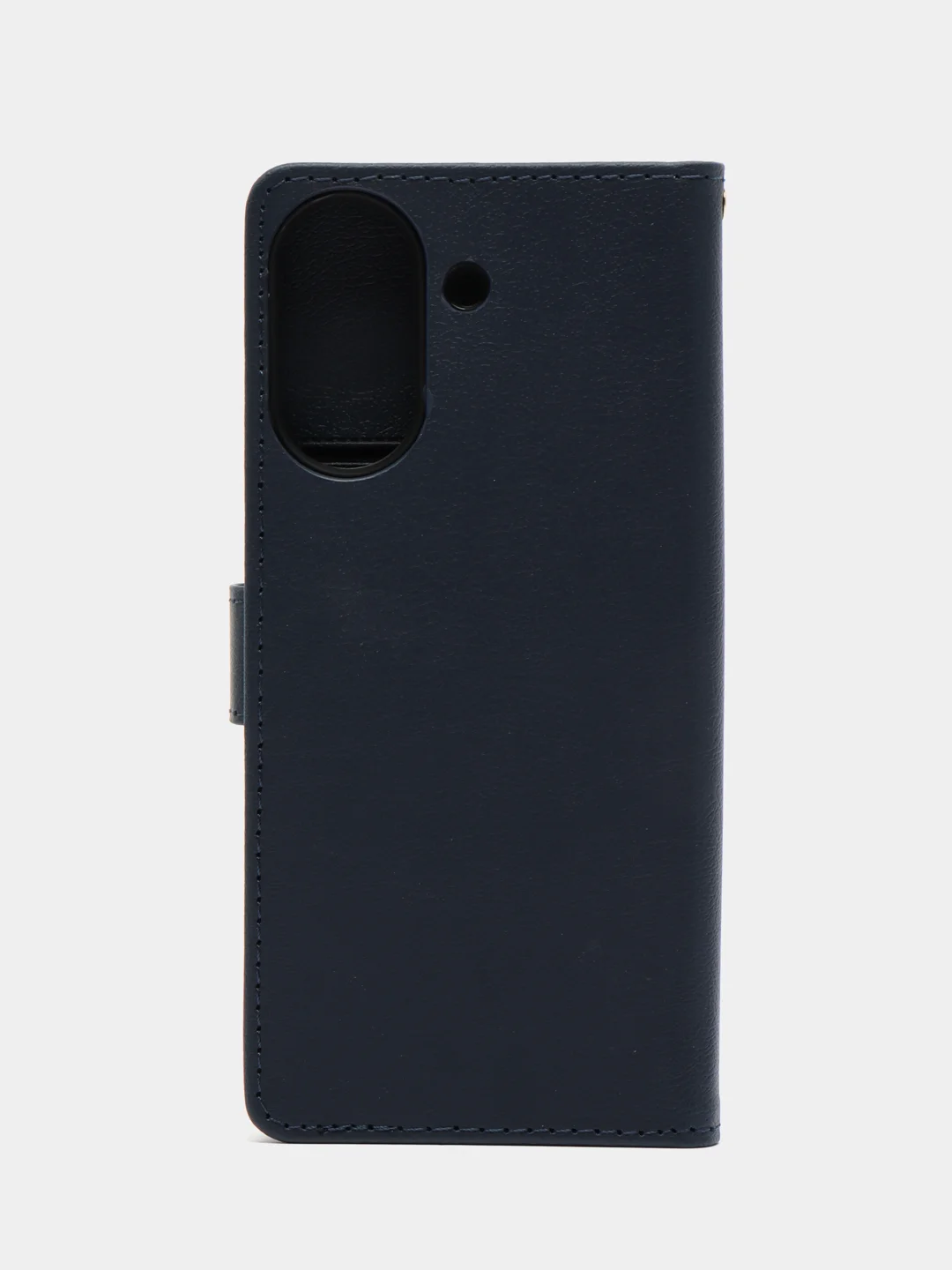 Темно-синий чехол книжка для Xiaomi Redmi 13C 4G, кожаный PU