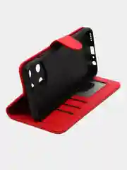 Красный чехол книжка для Realme 11 4G, кожаный PU