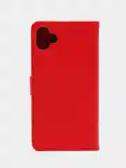 Красный чехол-книжка для Samsung Galaxy A04 4G, кожаный PU