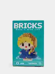 Лавандовый детский 3D конструктор, игрушка развивающая, Hello Kitty, Kuromi, Пикачу, фигурки из аниме