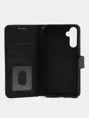Черный чехол-книжка для Samsung Galaxy A34 5G, кожаный PU