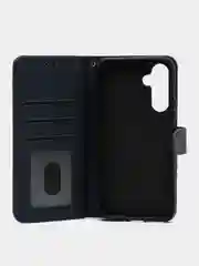 Темно-синий чехол-книжка для Samsung Galaxy A54 5G, кожаный PU