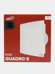 Вытяжной вентилятор 100 125 в кухню ванную туалет с выключателем QUADRO-02