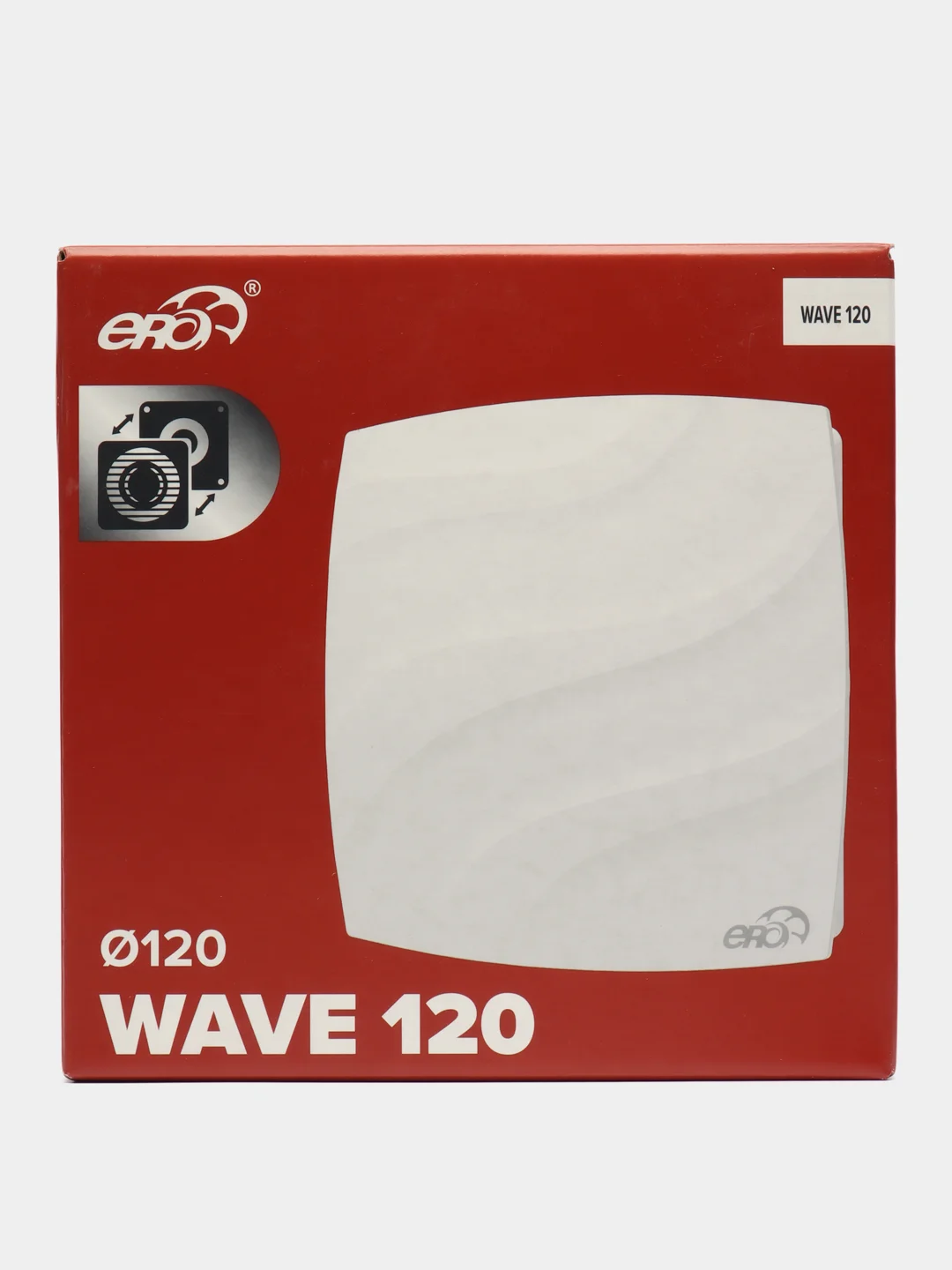 Вытяжной вентилятор ERA WAVE 120 в кухню ванную туалет белый D 120