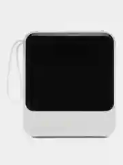 Белый powerbank со встроенными кабелями, Lightning, Type-C, фонарик, 20000 mAh