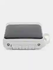 Белый powerbank со встроенными кабелями, Lightning, Type-C, фонарик, 20000 mAh