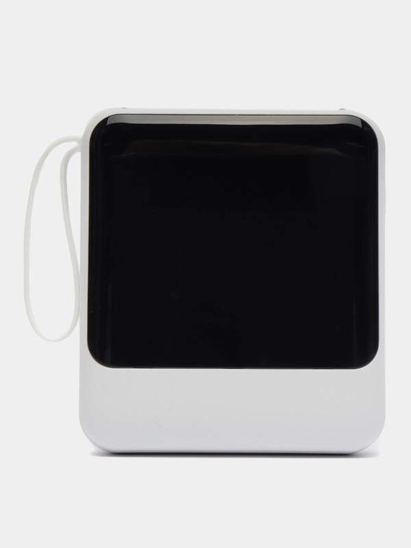 Powerbank со встроенными кабелями, Lightning, Type-C, фонарик, 20000 mAh