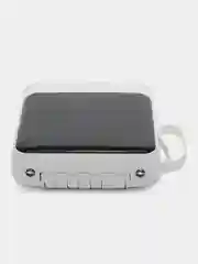 Белый powerbank со встроенными кабелями, Lightning, Type-C, фонарик, 20000 mAh