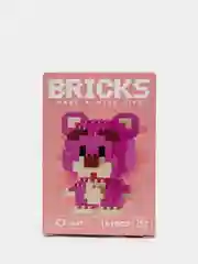 Кораллово-розовый детский 3D конструктор, игрушка развивающая, Hello Kitty, Kuromi, Пикачу, фигурки из аниме