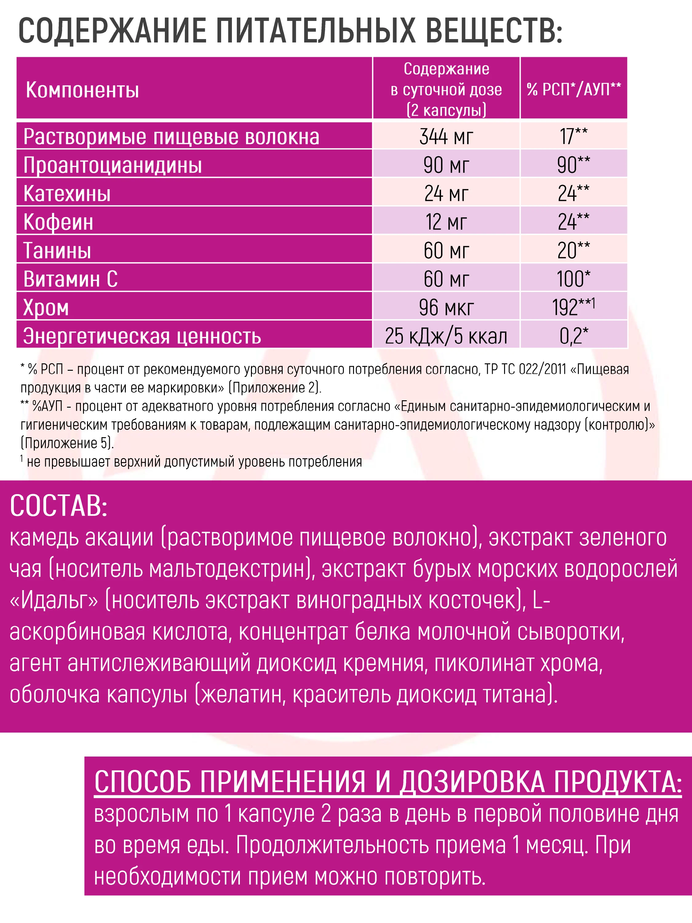 Блокатор калорий Академия-Т Slimming, 60 капсул
