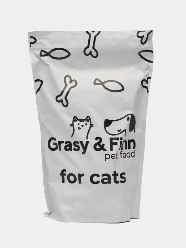 Grasy & Finn Сухой корм суперпремиум класса для котят до 1 года, Индейка, 1.5 кг