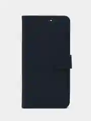 Темно-синий чехол книжка для Xiaomi Redmi Note 12 5G, кожаный PU