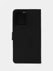 Черный чехол книжка для Xiaomi Redmi Note 12 5G, кожаный PU