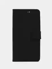 Черный чехол книжка для Xiaomi Redmi Note 12 5G, кожаный PU