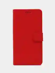Красный чехол книжка для Xiaomi Redmi Note 12 Pro+ 5G, кожаный PU