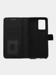 Черный чехол книжка для Xiaomi Redmi Note 12 Pro+ 5G, кожаный PU