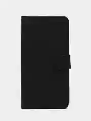 Черный чехол книжка для Xiaomi Redmi Note 12 Pro+ 5G, кожаный PU