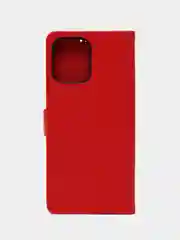 Красный чехол книжка для Xiaomi Redmi 12 4G, кожаный PU