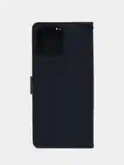 Темно-синий чехол книжка для Xiaomi Redmi 12 4G, кожаный PU