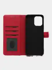 Фуксия чехол книжка для Xiaomi Redmi 12 4G, кожаный PU
