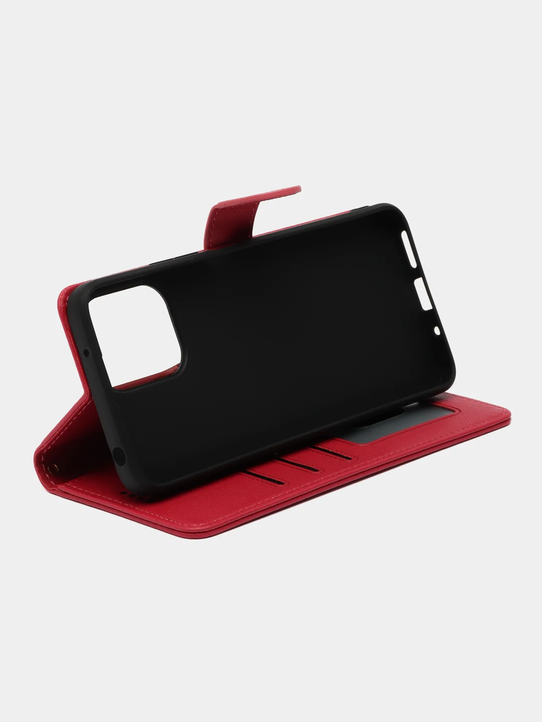 Фуксия чехол книжка для Xiaomi Redmi 12 4G, кожаный PU