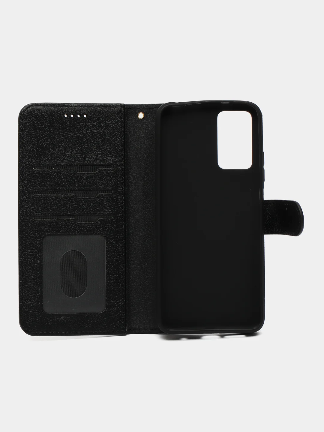 Черный чехол книжка для Xiaomi Redmi Note 12S 4G, кожаный PU