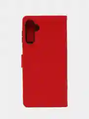 Красный чехол-книжка для Samsung Galaxy A14, кожаный PU