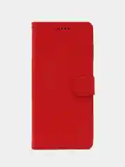 Красный чехол-книжка для Samsung Galaxy A14, кожаный PU
