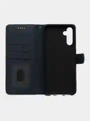 Темно-синий чехол-книжка для Samsung Galaxy A14, кожаный PU